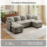 Ihanherry 107" Modular Sectional Cloud Sofa