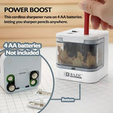 Products Electric Pencil Sharpener, Battery Powered Sharpener, 72 Count, Dual Holes Sharpeners for Standard No 2 Pencils