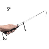 Telescopic Fishing Gaff with Super Sharp Spear Hook Lightweight Aluminium Alloy Hand with Soft EVA Nonslip Handle and Lanyard for Saltwater, Ice, Boat, Kayak Fishing, etc (Size M:15.4-35.4inch)