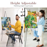 Easel Stand for Sign, 6 Pack Portable Easel for Painting, Foldable Black Metal Easel Display Stand Poster Holder