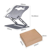 DTTLYQF Aluminum Alloy Folding Laptop Stand Tablet Fixed Office Artifact Universal Lift Telescopic(Gray)