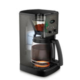 Cuisinart Stainless Steel 12-Cup Coffee Machine, Black Stainless Steel DCC-1220BKS