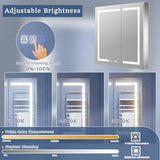 ExBrite 36" x 36" Lighted Medicine Cabinet with Mirror