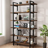 AY-AOYUAN Solid Wood Bookcase and Book Shelves Wood and Metal Shelving