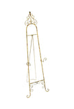 TRIPAR 54 Inch Gold Finish Metal Floor Easel for Paintings, Pictures, Photography, & Artwork