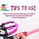 WIDDEN Kids Fishing Pole, Portable Telescopic Kids Fishing Poles for Boys and Girls, Fishing Rod and Reel Combo Kit with Tackle Box, and Fishing Net, Best Fishing Pole for Toddler Youth