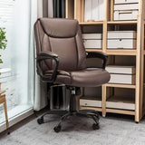 Amazon Basics Classic Puresoft PU Padded Mid-Back Office Chair with Armrest