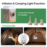 Minthouz Self Inflating Sleeping Pad with Electric Pump, One-Click Inflate/Deflate 1-2 Mins, 9.8" Ultra-Thick Camping Sleeping Pad for Car Travel Tent