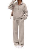 Trendy Queen Women Sweatsuits Casual Fall 2 Piece Matching Sweat Sets 2026