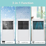 CABIHOME Flexible Room Comfort | Portable Air Conditioner with Exhaust Hose, Dehumidifier & Remote - Mobile AC Unit for Bedroom, Apartment, Dorm or Home - No Installation Required - Easy Mobility