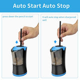 Electric Long Point Pencil Sharpener, 2 Holes, Fast Sharpen & Auto Stop, 8-17mm Long Point