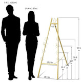 Gold Easel Stand for Wedding Sign, Heavy Duty Metal Display Stand, 4-Tier Height