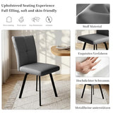 HIPIHOM Extendable Dining Table Set for 6 People