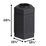 Safco Canmeleon Garbage Can for Indoor and Outdoor Use, Durable & Weather-Resistant Trash Receptacle, 30 Gallons Safco