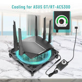 Laptop Cooling pad 4X 120mm Computer Fan with AC Plug Variable Speed Fan for DIY Electronics TV Box