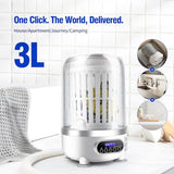 Portable Mini Washing Machine | Compact Deep Cleans Underwear, Baby Clothes, Small Laundry | Type-C, Spin-Dry & UV /4000 mAh Battery (3L-WHITE)