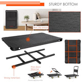 Platform Truck, Foldable Flatbed Cart Heavy Duty Push Cart Dolly Large Platform w/ 5