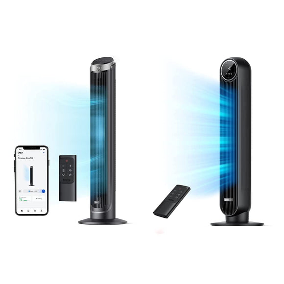 Smart Tower Fan Bundle with Remote and Voice Control Dreo