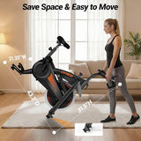 CURSOR FITNESS Exercise Bike, Brake Pad Stationary Bike for Home with Exclusive App, Stationary Bikes for Home with 300 lb Weight