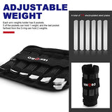 Wrist Ankle Weights with Removable Steel Bars, 1 Pair Adjustable Arm Leg Weights for Men and Women, No Leakage Design, Weighted Wrist Bands for Walking Jogging Yoga Pilates