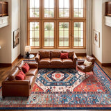 SERISSA 10x14 Washable Non Slip Boho Area Rug for Living Room