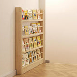 Narrow Wall-Mounted Book Shelf - 10cm Slim Bookcase for Bedroom, Living Room, Nursery - Space-Saving Storage Rack for Books, Decor, and Organizers Behind Doors