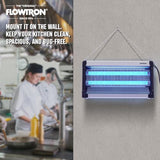 Flowtron Indoor Bug Zapper: 3000V Electric Insect Killer & Mosquito Trap - 1000 Sq Ft Coverage - 30W Dual UV Light Fly Zapper for Kitchen, Bedroom, RV & Restaurant - Safe Gnat & Moth Killer