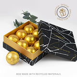 Birthday Gifts, 24K Gold Bath Bombs Set, Deluxe Marble Bath Bomb Gift Set, 9 Bath Bombs for Women & Men, Perfect for Bubble & Spa Bath, Natural Scents, Vanilla Coconut, Lavender, Jasmine & More