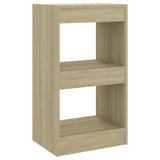 Free-Standing Bookshelf Tower - Sonoma Oak Bookcase & Room Divider, 40x30x72cm, Perfect for Bedroom, Office, Living Room, Reception Area, Stylish Storage Solution