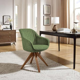 Art Leon Office Chair No Wheels - Mid Century Modern Desk Chair