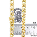 Nuragold 10k Real Yellow Gold Miami Cuban Link 6mm Solid Chain Necklace - 28"