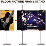 Metal Heavy Duty Floor Easels for Painting, Antique Tall Picture Easels with Base for Signs Photos Display