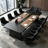 8FT Conference Table for 8-10 People, 94.5" Large Meeting Room Table