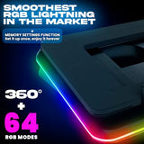 urbofrost Gaming Laptop Cooling Pad - 4 Powerful Turbo Fans - 4 x 4000 RPM, Dynamic RGB, 4-Ports USB, Laptop Cooler 2 Power Modes USB-C/DC