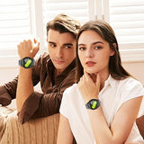 HUANLONG Quick Release Leather Watch Strap for Men Women, 20mm grey