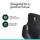 Logitech MX Master 3S - Performance Wireless Mouse with Ultra-Fast Scrolling, Ergo, 8K DPI, Track on Glass, Quiet Clicks, Bluetooth, Windows, Linux, Chrome, Black