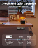 Standing Desk 47.2×23.6 inch, Sit Stand Desk with Splice Board, Memory Controller