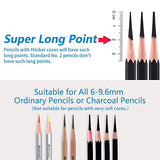 Electric Long Point Pencil Sharpener, 2 Holes, Fast Sharpen & Auto Stop, 8-17mm Long Point