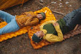 KLYMIT Insulated Static V2 Inflatable Sleeping Pad | Upgraded Comfort | Portable, Ultralight, Easy to Inflate, Foldable Air Bed for Camping, Backpacking & Hiking — Saffron