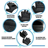 RYMNT Minimal Weight Lifting Gloves,Short Micro Workout Gloves Grip Pads with Full Palm Protection & Extra Grip, Tie Dye Ink-Large