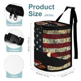 Bald Eagle USA Flag Car Trash Can,Car Accessory Interior Garbage Can