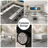 FIZHKR Folding Conference Room Table On Wheels