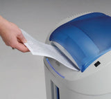 +2 SS7 Professional Personal and Deskside Straight Cut Shredder; 2 Shredder Functions: up to 26 Sheets of Paper at a time or CD-Roms, DVDs and Credit Cards KOBRA
