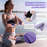 BECOJADDE Ankle Weights for Women Wrist Weights Set of 2 (2 lb Each) Adjustable Arm Leg Weight for Womens Men, Gradient Purple