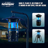 Flowtron Indoor Outdoor Bug Trap Zapper | Electric Insect Killer with UV Light & Fan | 800 Volt Stun Grid & 530 Sq Ft Coverage | Silent Mosquito, Fly, Gnat, Insect Trap for Patio, Yard, Home, Garage