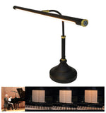 Piano Lamp, LED Piano Lamp with Dimmer, Eye-Caring, Stepless Dimming, Metal, Black + Gold HomeFocus