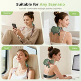 altoance 2026 Upgrade Edition 4D Neck and Shoulder Heat Massager, Wireless Portable Neck Massager, Relieves Muscle Pain, Simulates Deep Tissue Massage of Human Hand, Ideal Gift.（Emerald Green）