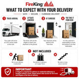 FireKing Turtle Vertical 4 Drawer Fire Rated File Cabinet, Black