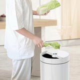 ASWRTYJO Kitchen Trash Bin Bathroom Touch in The Toilet Smart Waste Bins