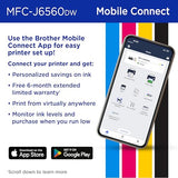 Brother INKvestment 6560 Wireless Color Inkjet All-in-One Printer with 11”x17” Capabilities and 2.7”